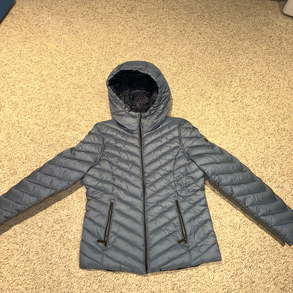 Michael Kors Women's Reversible Puffer Jacket - Blue